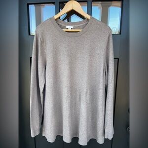 J. Jill Women's XL Classic Taupe Crewneck Long Sleeve Sweater Tan Mushroom